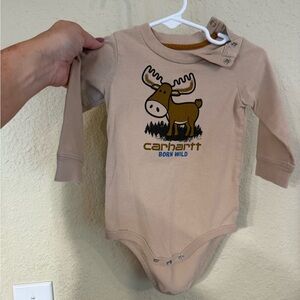 Carhartt Tan Moose Bodysuit for Kids